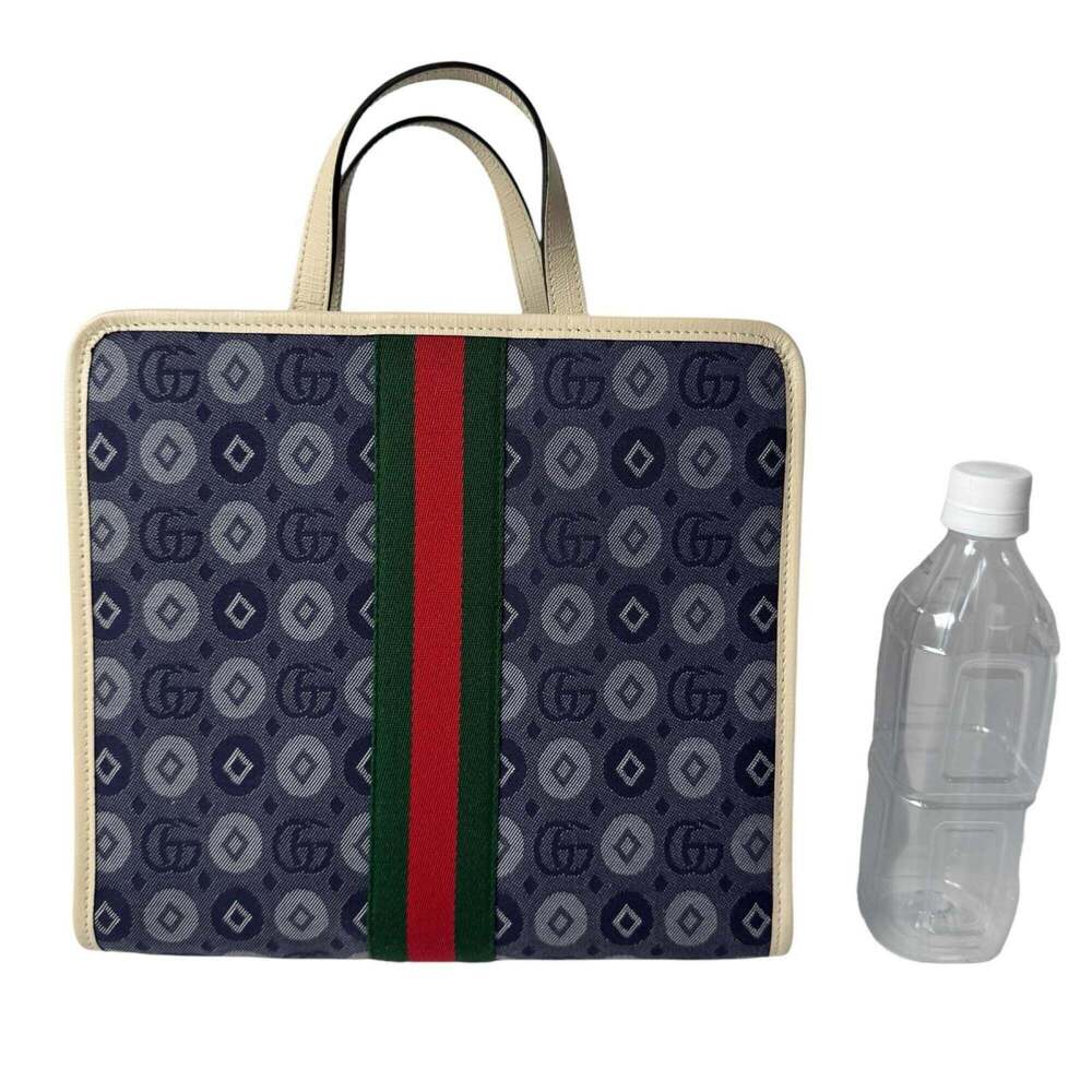 GUCCI Red Canvas Tote Bag - Picture 8 of 14